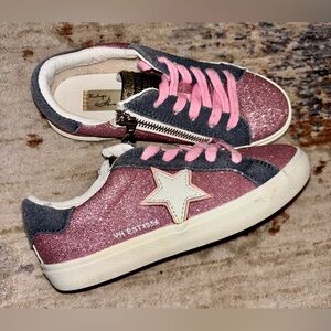 Vintage Havana Girls Pink/Gray Sparkle Sneakers